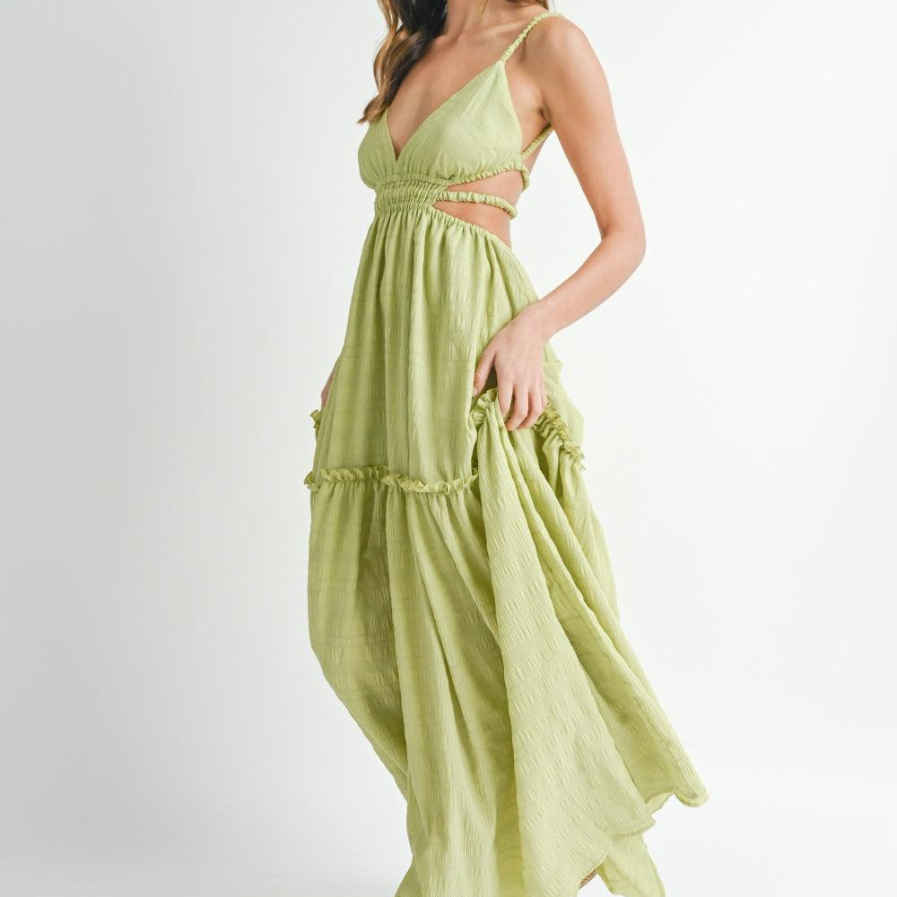 
                  
                    Cutout Waist Backless Maxi Dress Dresses
                  
                