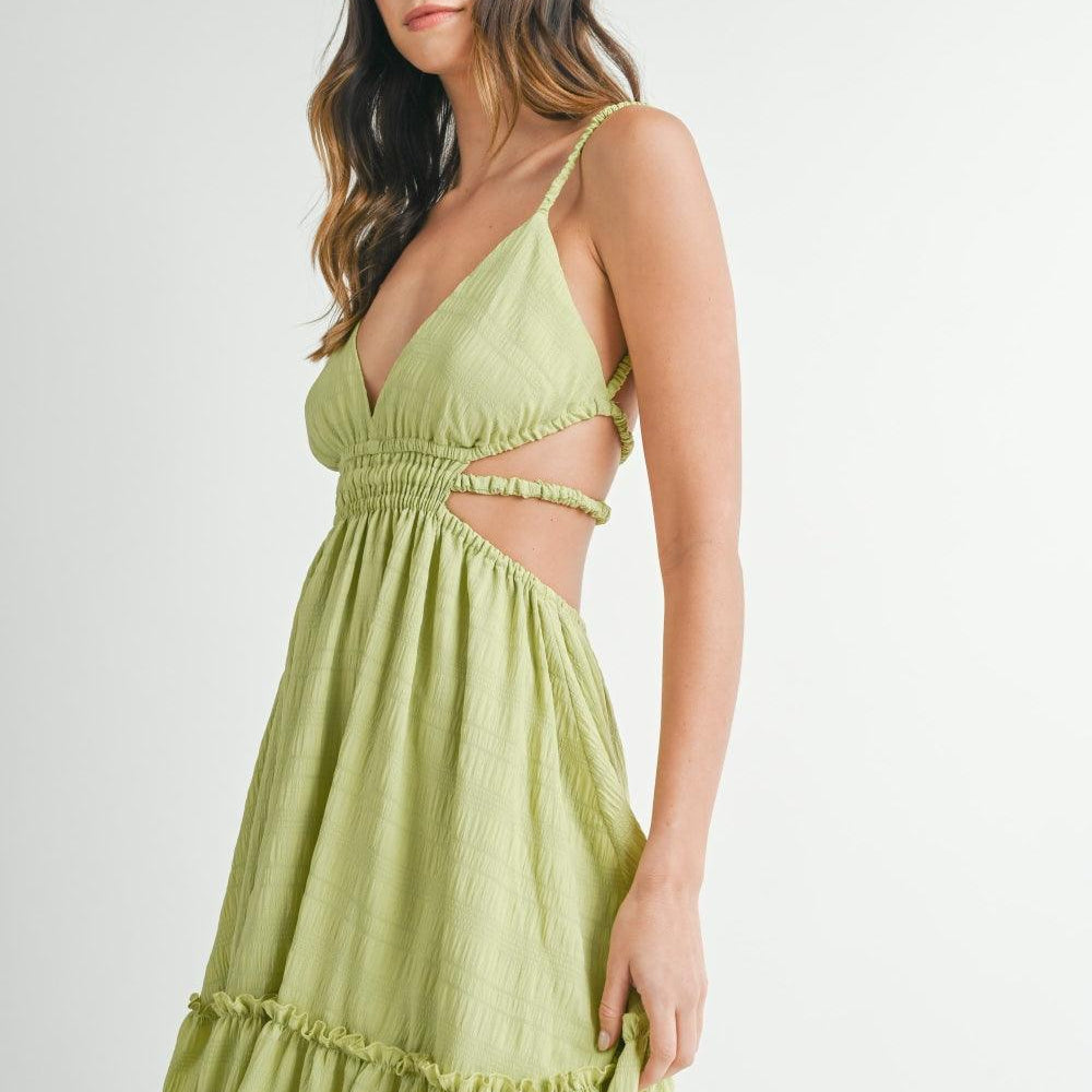 
                  
                    Cutout Waist Backless Maxi Dress Dresses
                  
                